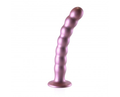 Розовый фаллоимитатор Beaded G-Spot - 21 см.