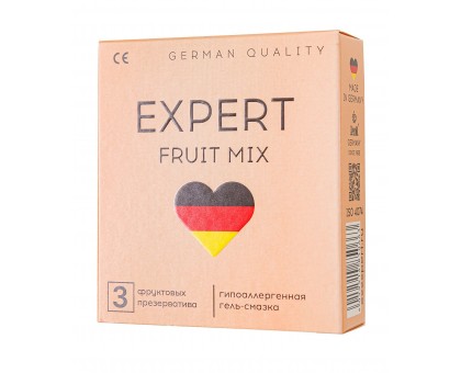 Ароматизированные презервативы EXPERT Fruit Mix - 3 шт.