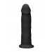 Черный фаллоимитатор Silicone Dildo Without Balls - 22,8 см.