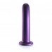 Фиолетовый фаллоимитатор Smooth G-Spot - 17,7 см.