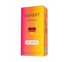 Презервативы EXPERT Hot Love с разогревающим эффектом - 12 шт.(+3 в подарок)