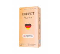 Ароматизированные презервативы EXPERT Fruit Mix - 12 шт.(+3 в подарок)