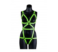 Люминесцентная сбруя на тело размера L-XL