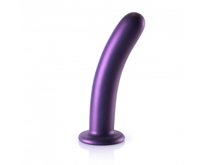 Фиолетовый фаллоимитатор Smooth G-Spot - 17,7 см.