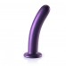 Фиолетовый фаллоимитатор Smooth G-Spot - 17,7 см.