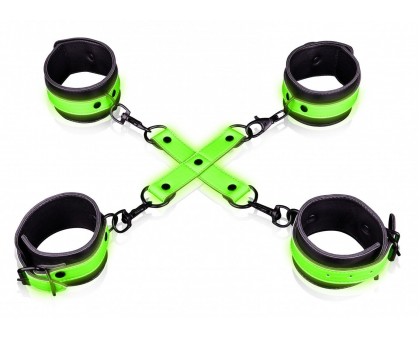 Люминесцентные наручи и поножи с крестовой фиксацией