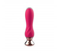 Розовый мини-вибратор Mini Vibrator с пультом ДУ - 12,5 см.