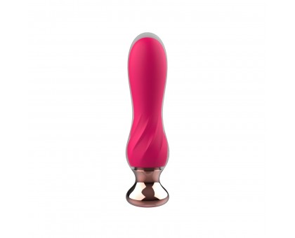 Розовый мини-вибратор Mini Vibrator с пультом ДУ - 12,5 см.