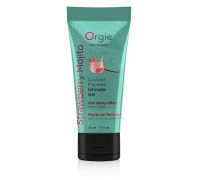 Съедобный интимный гель Orgie Lube Tube Cocktail Strawberry Mojito - 50 мл.