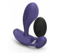 Темно-синий вибромассажер Witty P&G Vibrator with Remote Control