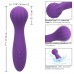 Фиолетовый вибромассажер Stella Liquid Silicone “O” Wand - 17,75 см.