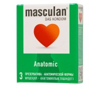 Презервативы анатомической формы Masculan Anatomic - 3 шт.