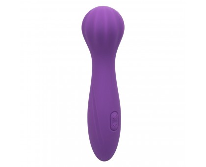 Фиолетовый вибромассажер Stella Liquid Silicone “O” Wand - 17,75 см.