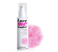 Съедобное согревающее массажное масло Love Me Tender Cotton Candy с ароматом сладкой ваты - 100 мл.