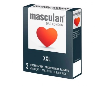 Презервативы увеличенного размера Masculan XXL - 3 шт.