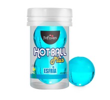 Лубрикант на масляной основе Hot Ball Plus с охлаждающим эффектом (2 шарика по 3 гр.)