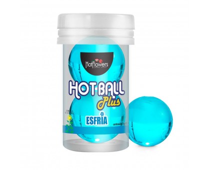 Лубрикант на масляной основе Hot Ball Plus с охлаждающим эффектом (2 шарика по 3 гр.)