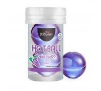 Лубрикант на масляной основе Hot Ball Beija Muito с ароматом винограда (2 шарика по 3 гр.)