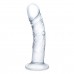 Стеклянный фаллоимитатор из стекла 7’’ Curved Realistic Glass Dildo With Veins - 15,9 см.