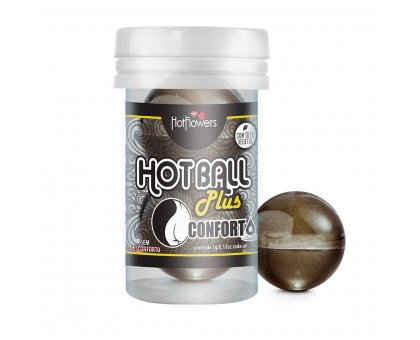 Анальный лубрикант на масляной основе Hot Ball Plus Conforto (2 шарика по 3 гр.)