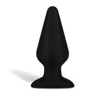 Черный плаг из силикона Seamless Silicone Butt Plug - 15 см.