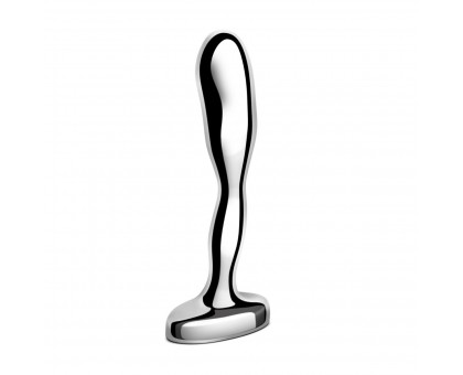 Стальной стимулятор простаты Stainless Steel Prostate Plug - 11,5 см.