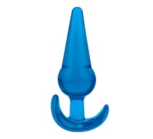 Голубая анальная пробка конической формы Medium Tapered Butt Plug - 12,7 см.