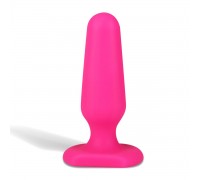 Розовый анальный плаг из силикона Seamless Silicone Butt Plug - 7,5 см.