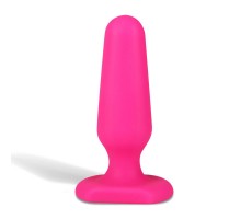 Розовый анальный плаг из силикона Seamless Silicone Butt Plug - 7,5 см.