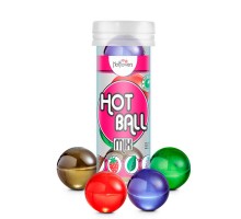 Ароматизированный лубрикант Hot Ball Mix на масляной основе (4 шарика по 3 гр.)