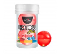 Лубрикант на масляной основе Hot Ball Plus с охлаждающе-разогревающим эффектом (2 шарика по 3 гр.)