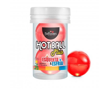 Лубрикант на масляной основе Hot Ball Plus с охлаждающе-разогревающим эффектом (2 шарика по 3 гр.)