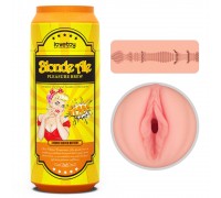 Телесный мастурбатор-вагина Pleasure Brew Masturbator-Blond Ale в банке