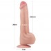 Телесный фаллоимитатор 11.5 King Sized Sliding Skin Dual Layer Dong - 29 см.