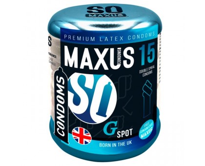 Презервативы Maxus G spot с двойной спиралью - 15 шт.