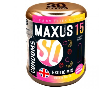 Ароматизированные презервативы Maxus Exotic Mix - 15 шт.