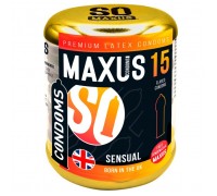 Презервативы анатомической формы Maxus Sensual - 15 шт.