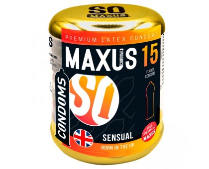 Презервативы анатомической формы Maxus Sensual - 15 шт.