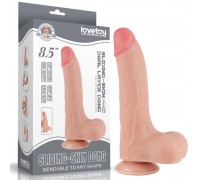 Телесный фаллоимитатор 8.5 Sliding Skin Dual Layer Dong - 22 см.