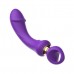 Фиолетовый изогнутый вибромассажер Moon Vibrator - 21,1 см.