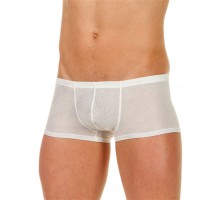 Мужские трусы-хипсы из ткани с текстурой в виде роз White Rose Boxer