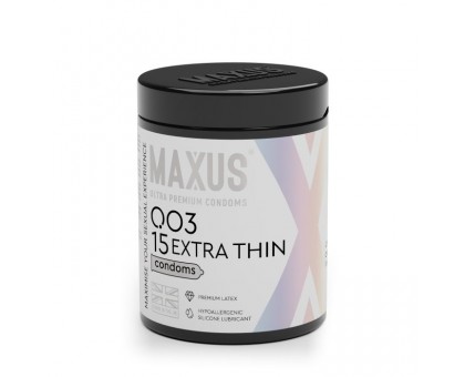 Экстремально тонкие презервативы MAXUS 003 Extra Thin - 15 шт.