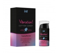 Жидкий вибратор Vibration Cotton Candy с ароматом сахарной ваты - 15 мл.