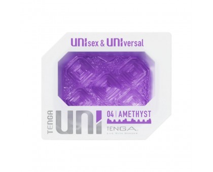 Фиолетовый мастурбатор-стимулятор Tenga Uni Amethyst