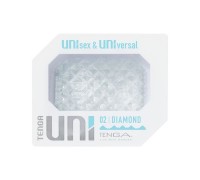 Прозрачный мастурбатор-стимулятор Tenga Uni Diamond