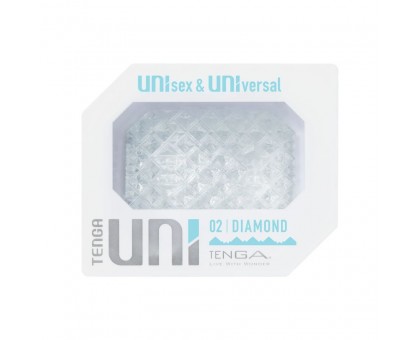 Прозрачный мастурбатор-стимулятор Tenga Uni Diamond