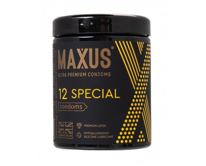 Презервативы с точками и рёбрами MAXUS Special - 12 шт.