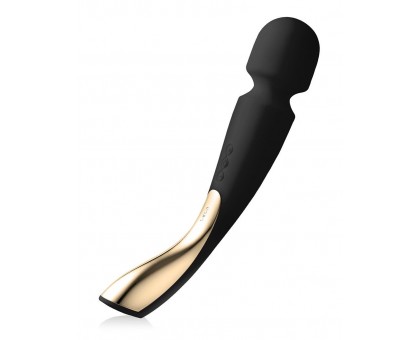 Черный вибромассажёр Lelo Smart Wand 2 Large - 30,4 см.