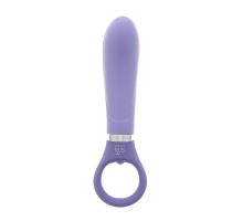 Фиолетовый анальный вибратор GOOD VIBES RING-G SMOOTH - 15,5 см.