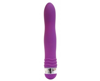 Фиолетовый эргономичный вибратор Sexy Friend - 17,5 см.